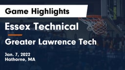 Essex Technical  vs Greater Lawrence Tech  Game Highlights - Jan. 7, 2022