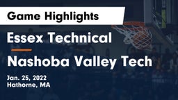 Essex Technical  vs Nashoba Valley Tech  Game Highlights - Jan. 25, 2022