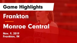 Frankton  vs Monroe Central  Game Highlights - Nov. 9, 2019