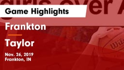 Frankton  vs Taylor  Game Highlights - Nov. 26, 2019