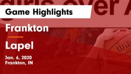Frankton  vs Lapel  Game Highlights - Jan. 6, 2020