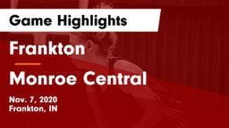 Frankton  vs Monroe Central  Game Highlights - Nov. 7, 2020