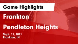 Frankton  vs Pendleton Heights  Game Highlights - Sept. 11, 2021