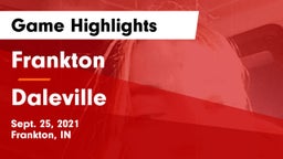 Frankton  vs Daleville  Game Highlights - Sept. 25, 2021