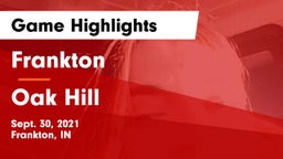 Frankton  vs Oak Hill  Game Highlights - Sept. 30, 2021