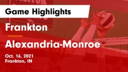 Frankton  vs Alexandria-Monroe  Game Highlights - Oct. 16, 2021