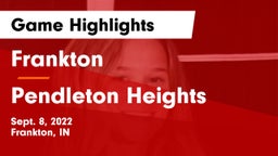 Frankton  vs Pendleton Heights  Game Highlights - Sept. 8, 2022