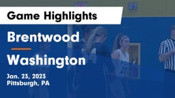 Brentwood  vs Washington  Game Highlights - Jan. 23, 2023