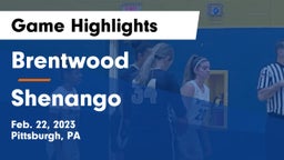 Brentwood  vs Shenango  Game Highlights - Feb. 22, 2023