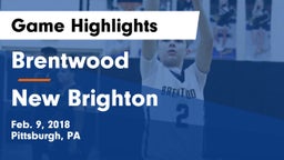 Brentwood  vs New Brighton Game Highlights - Feb. 9, 2018