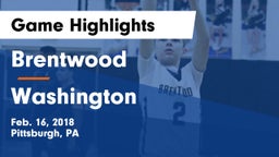Brentwood  vs Washington Game Highlights - Feb. 16, 2018