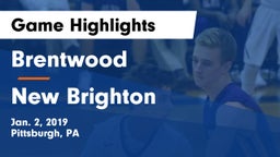 Brentwood  vs New Brighton  Game Highlights - Jan. 2, 2019
