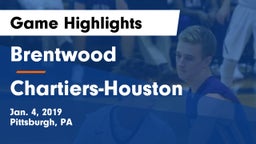 Brentwood  vs Chartiers-Houston  Game Highlights - Jan. 4, 2019