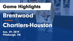 Brentwood  vs Chartiers-Houston  Game Highlights - Jan. 29, 2019