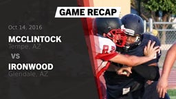 Recap: McClintock  vs. Ironwood  2016