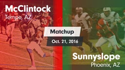 Matchup: McClintock High vs. Sunnyslope  2016
