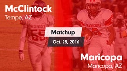 Matchup: McClintock High vs. Maricopa  2016