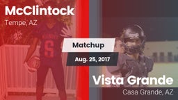 Matchup: McClintock High vs. Vista Grande  2017