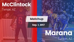 Matchup: McClintock High vs. Marana  2017