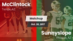 Matchup: McClintock High vs. Sunnyslope  2017