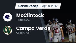 Recap: McClintock  vs. Campo Verde  2017