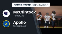 Recap: McClintock  vs. Apollo  2017