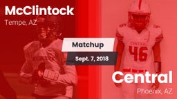 Matchup: McClintock High vs. Central  2018