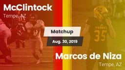 Matchup: McClintock High vs. Marcos de Niza  2019