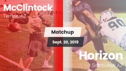 Matchup: McClintock High vs. Horizon  2019