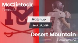 Matchup: McClintock High vs. Desert Mountain  2019