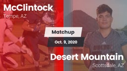 Matchup: McClintock High vs. Desert Mountain  2020