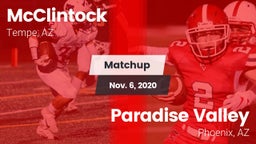 Matchup: McClintock High vs. Paradise Valley  2020