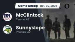 Recap: McClintock  vs. Sunnyslope  2020