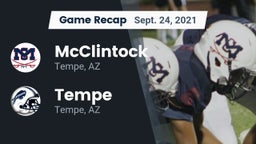 Recap: McClintock  vs. Tempe  2021