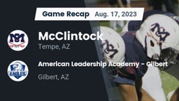 Recap: McClintock  vs. American Leadership Academy - Gilbert  2023