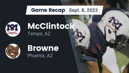 Recap: McClintock  vs. Browne  2023