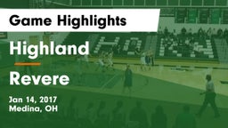 Highland  vs Revere  Game Highlights - Jan 14, 2017