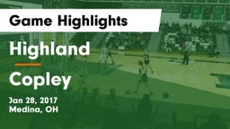 Highland  vs Copley  Game Highlights - Jan 28, 2017