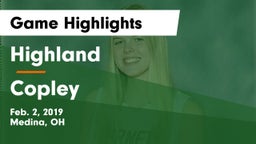 Highland  vs Copley  Game Highlights - Feb. 2, 2019
