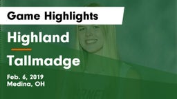 Highland  vs Tallmadge  Game Highlights - Feb. 6, 2019