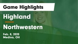 Highland  vs Northwestern  Game Highlights - Feb. 8, 2020