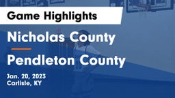 Nicholas County  vs Pendleton County  Game Highlights - Jan. 20, 2023