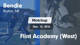 Matchup: Bendle vs. Flint Academy (West) 2016