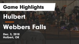 Hulbert  vs Webbers Falls Game Highlights - Dec. 3, 2018