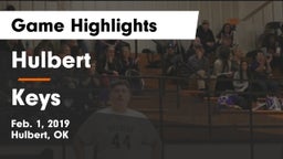 Hulbert  vs Keys  Game Highlights - Feb. 1, 2019