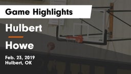 Hulbert  vs Howe Game Highlights - Feb. 23, 2019