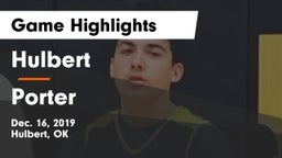 Hulbert  vs Porter  Game Highlights - Dec. 16, 2019
