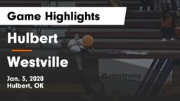 Hulbert  vs Westville  Game Highlights - Jan. 3, 2020