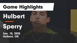 Hulbert  vs Sperry  Game Highlights - Jan. 10, 2020
