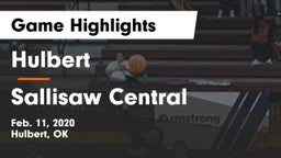 Hulbert  vs Sallisaw Central  Game Highlights - Feb. 11, 2020
